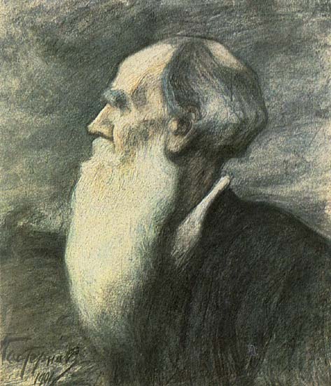 Толстой Л Н. (1901) | Толстой Лев Николаевич | Русская портретная галерея