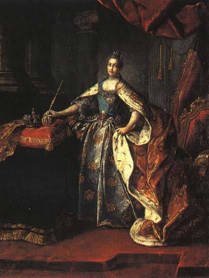 Екатерина II (1762) | Екатерина II Алексеевна | Русская портретная галерея