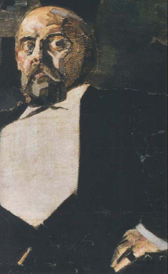Мамонтов Савва (незавершенный портрет, фрагмент, 1897) | Мамонтов Савва Иванович | Русская портретная галерея