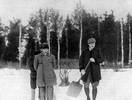 Изображение: Репин Илья Ефимович и Шаляпин Федор Иванович (в парке Пенатов, фотография, 1914)  | Русская портретная галерея