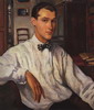 Изображение: Эрнст Сергей Ростиславович (портрет маслом, 1921)  | Русская портретная галерея