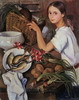 Изображение: Серебрякова Татьяна Борисовна (Тата с овощами, 1923)  | Русская портретная галерея